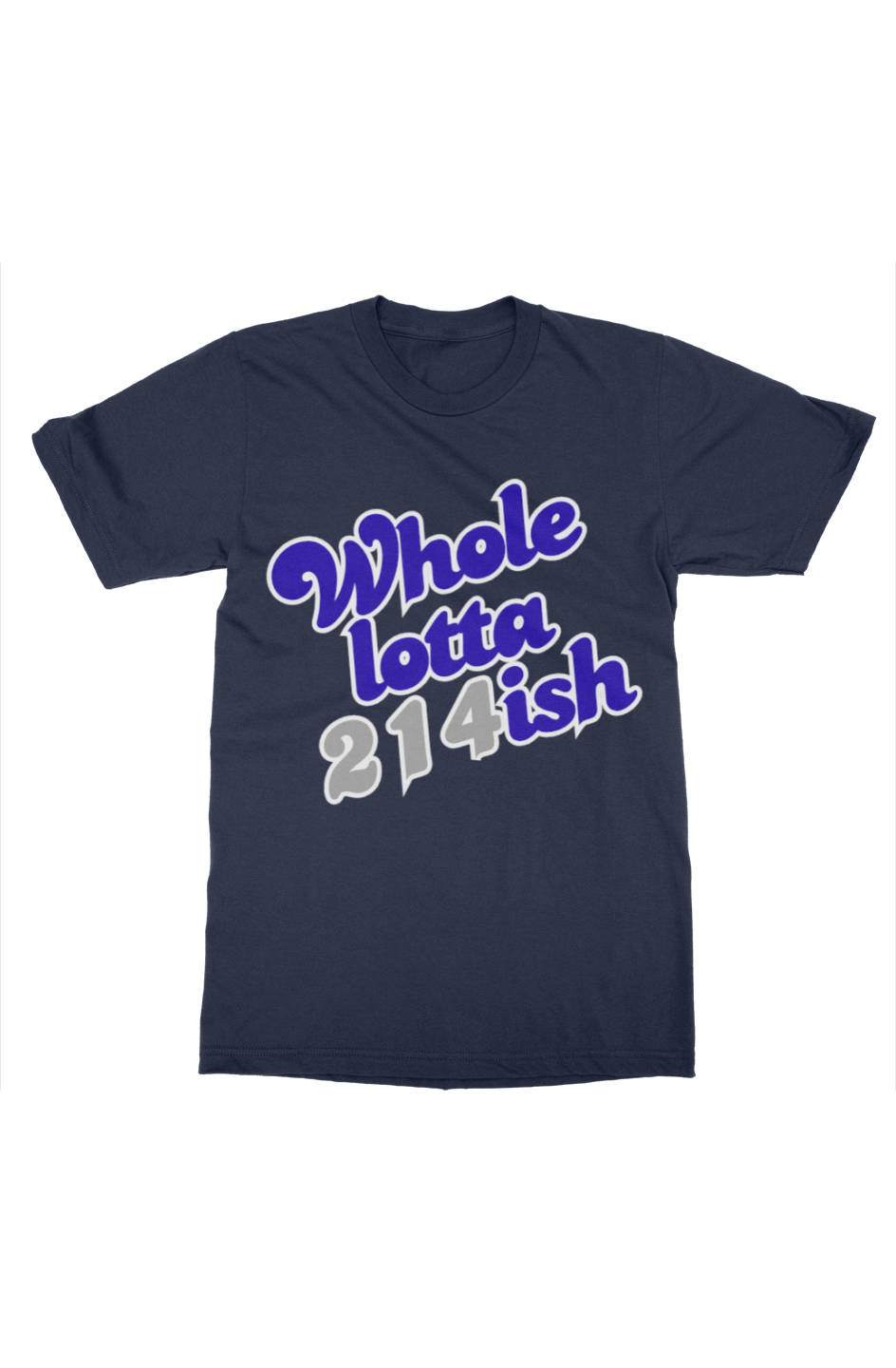 WholeLotta214ish Tee Cowboys Theme Nvy