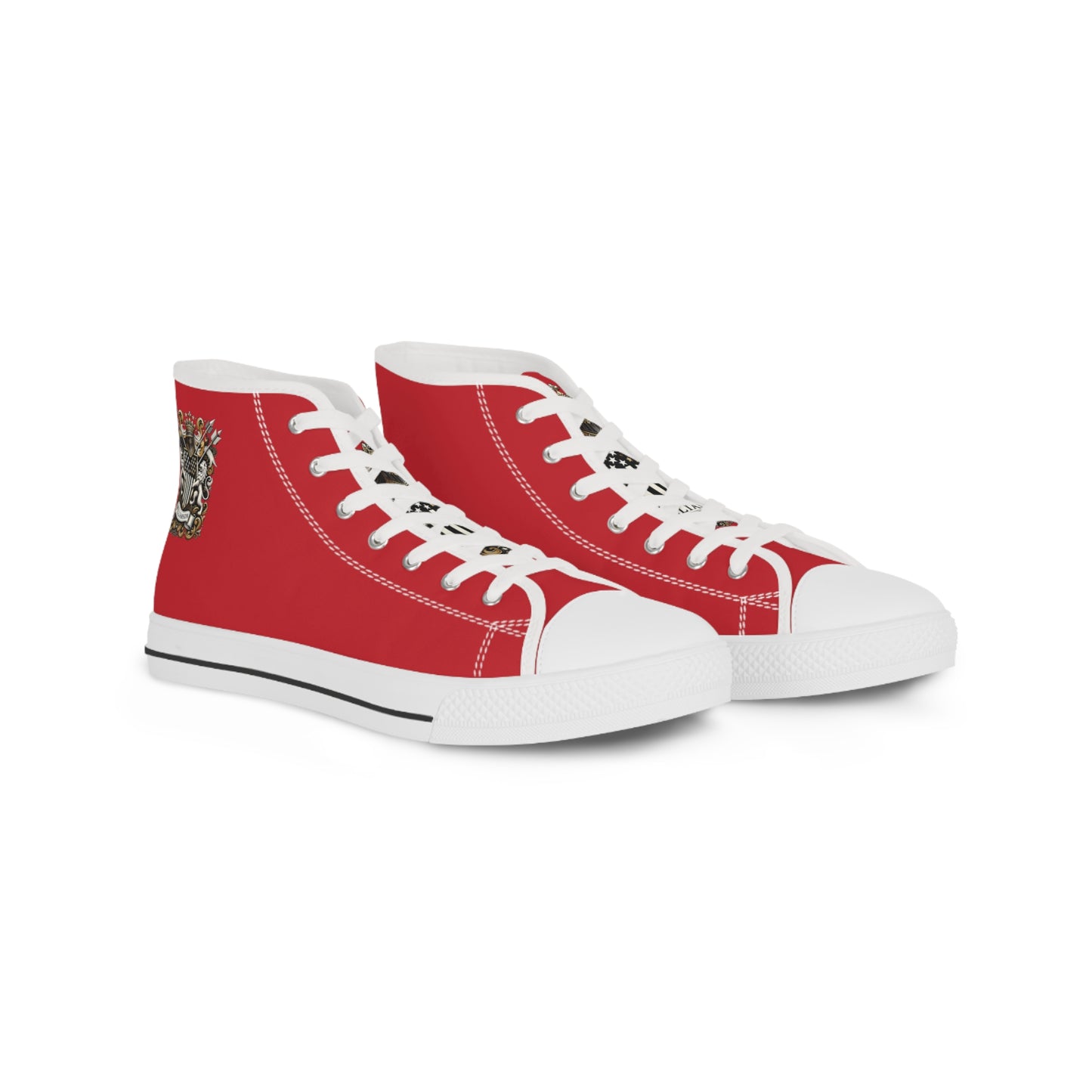 "The Coat Of Arms Collection" Mens High Top Tru's drk red