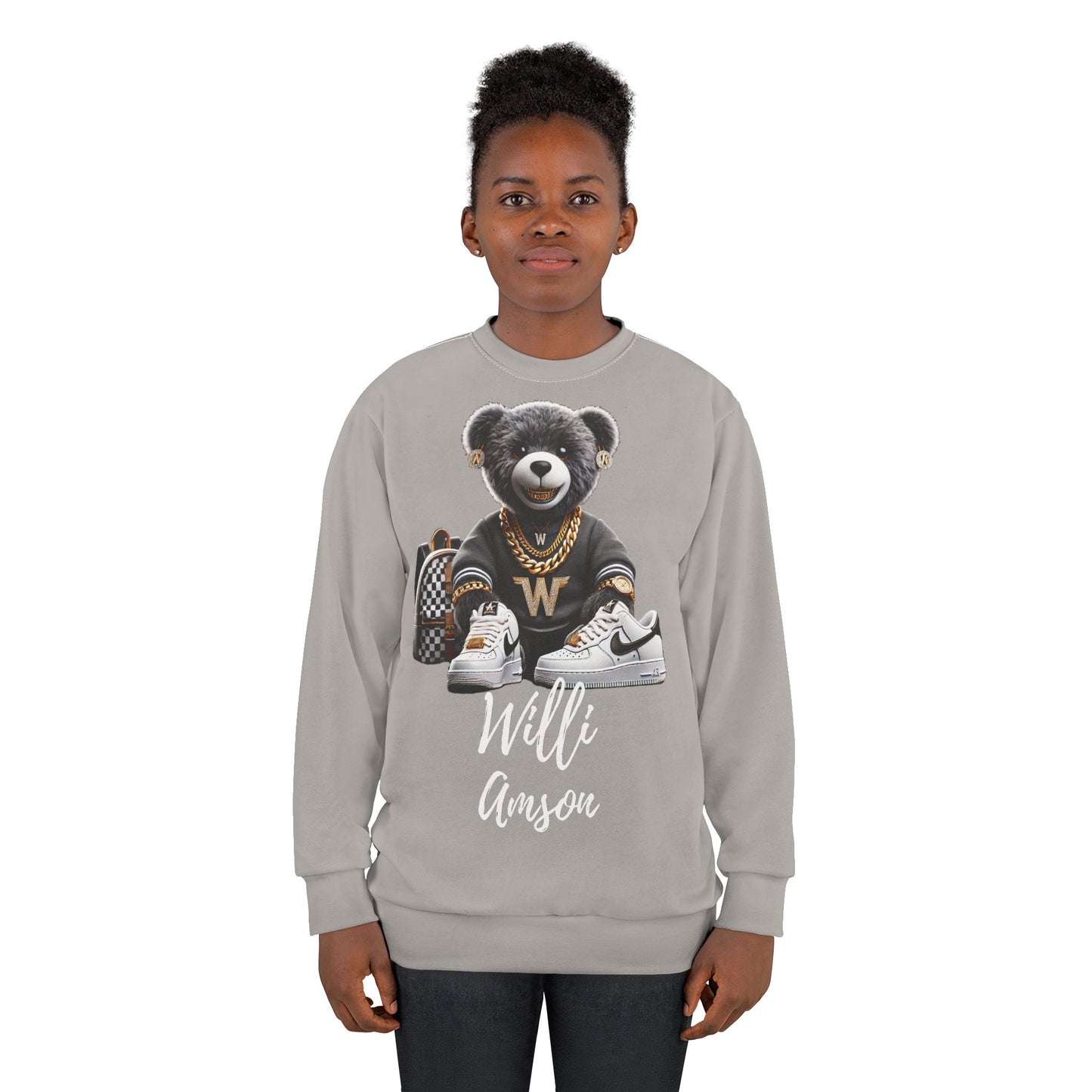 "The Bear Collection" Womens Sweatshirt lte gry