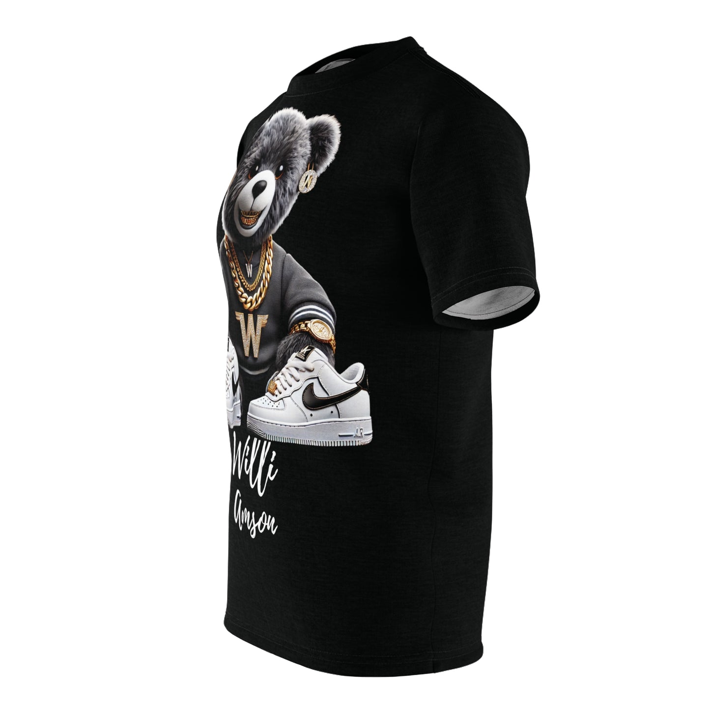 "The Bear Collection" Womens Cut & Sew Tee Blk