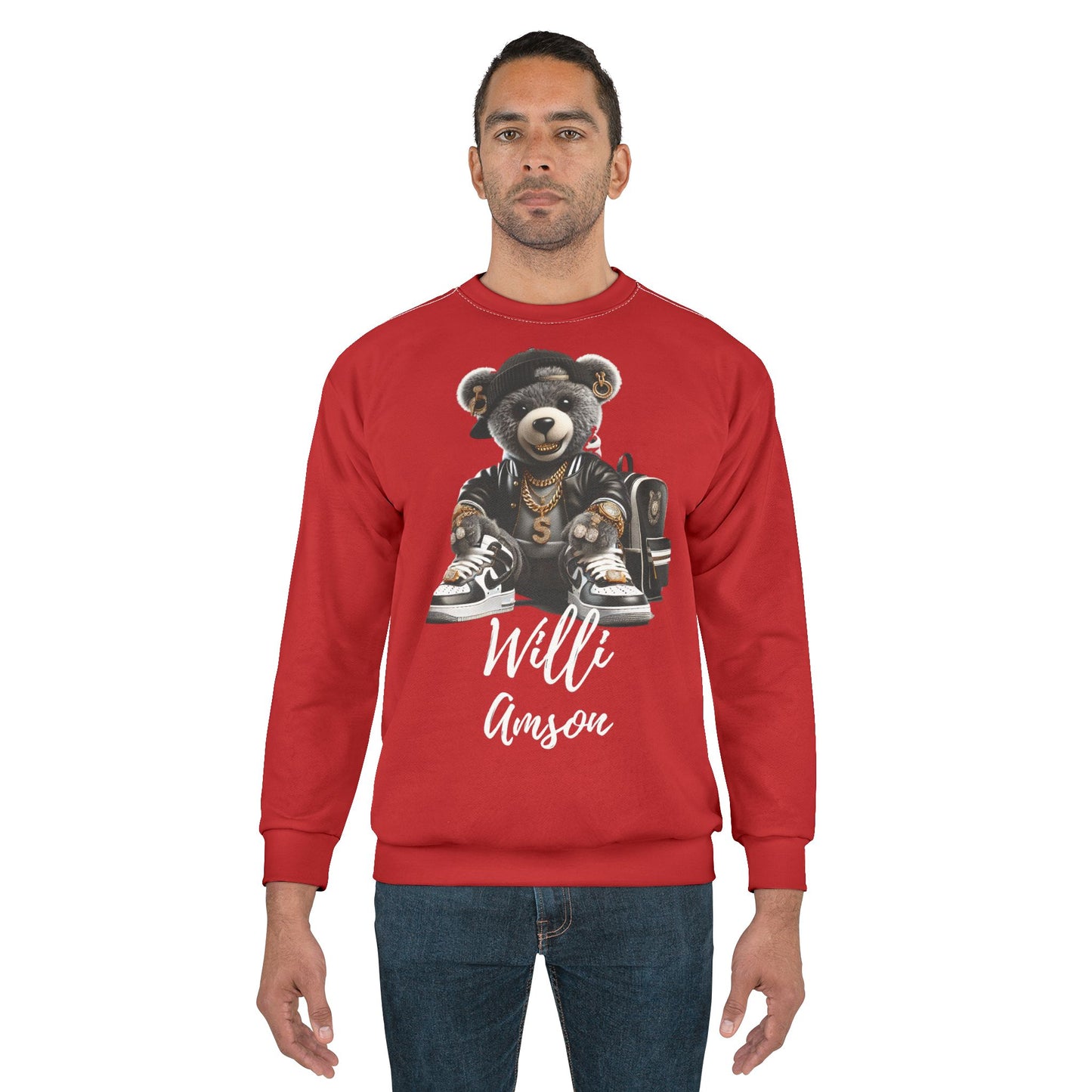 "The Bear Collection" Mens Sweatshirt drk red