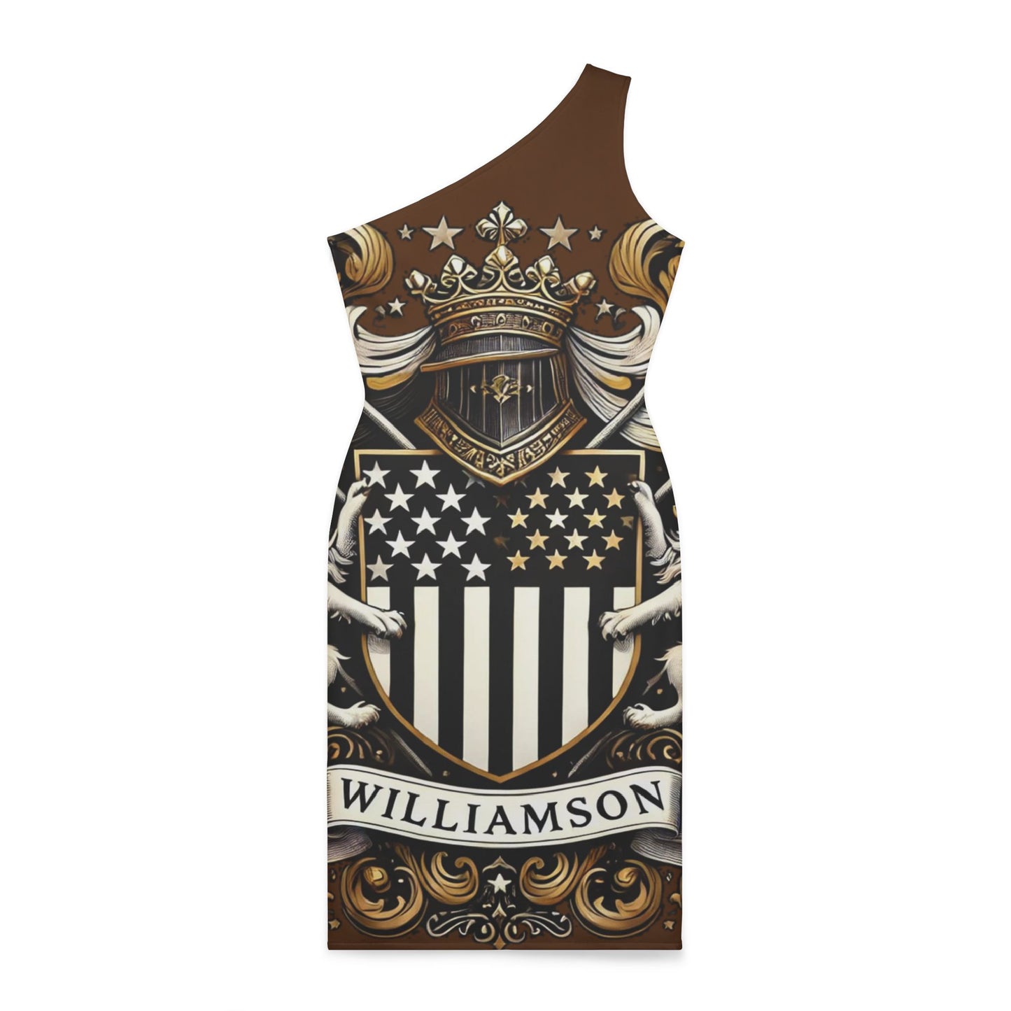 "The Coat Of Arms Collection" Womens Shoulder Dress brn