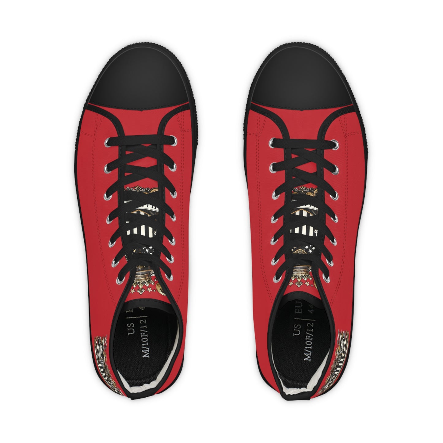 "The Coat Of Arms Collection" Mens High Top Tru's drk red