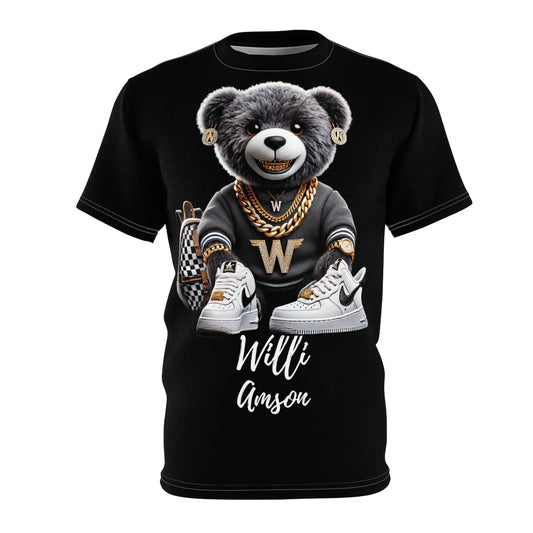 "The Bear Collection" Womens Cut & Sew Tee Blk