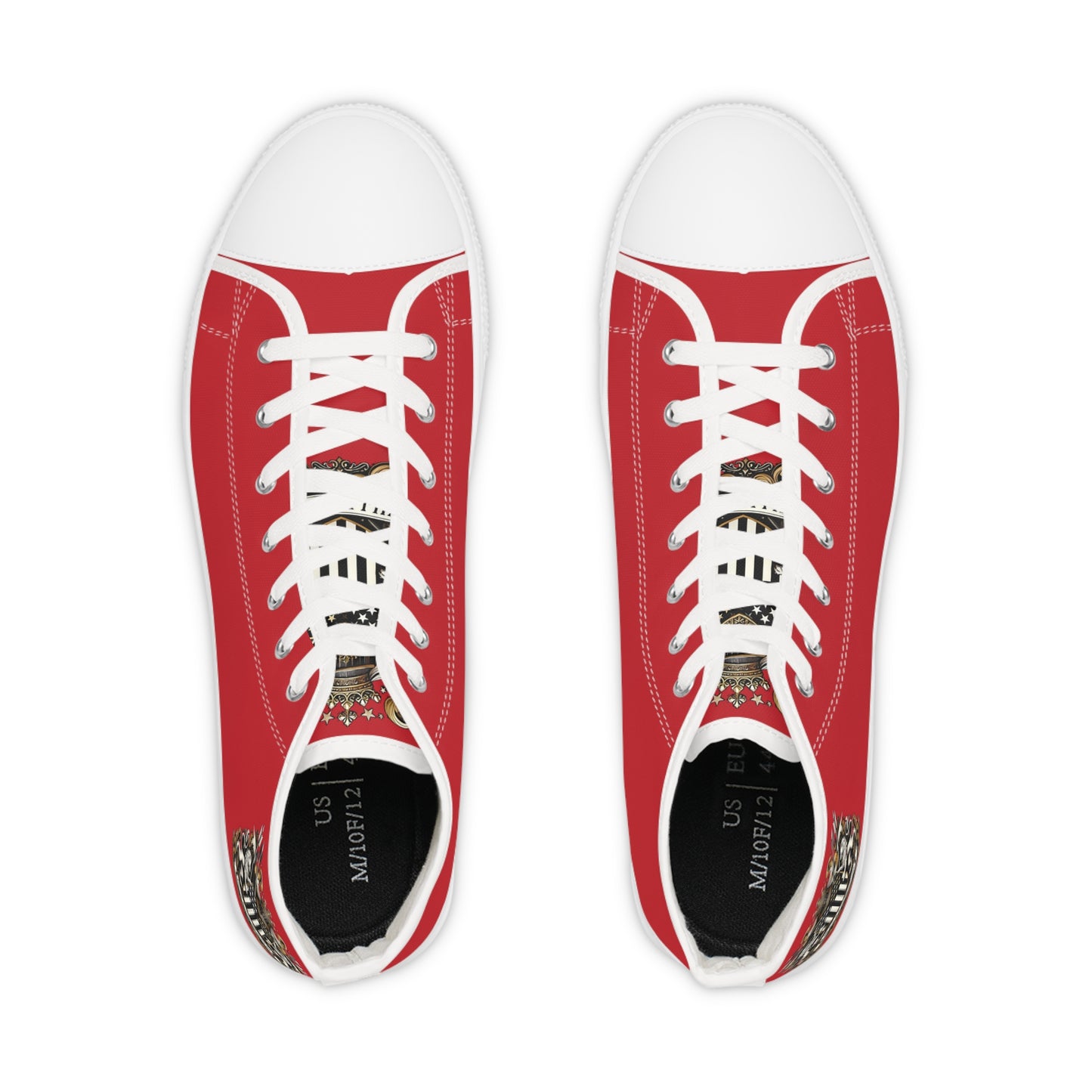 "The Coat Of Arms Collection" Mens High Top Tru's drk red