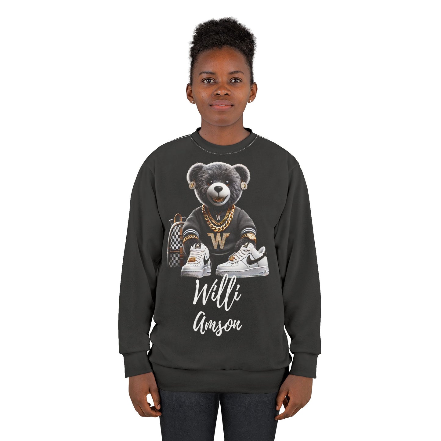 "The Bear Collection" Womens Sweatshirt blk