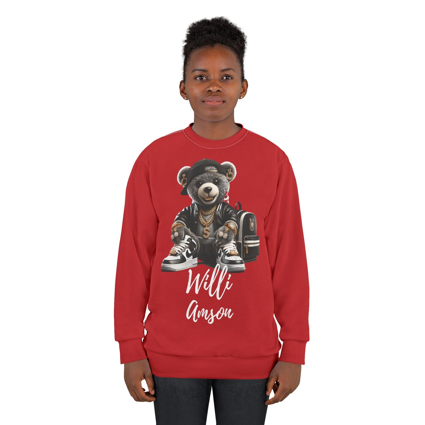 "The Bear Collection" Mens Sweatshirt drk red