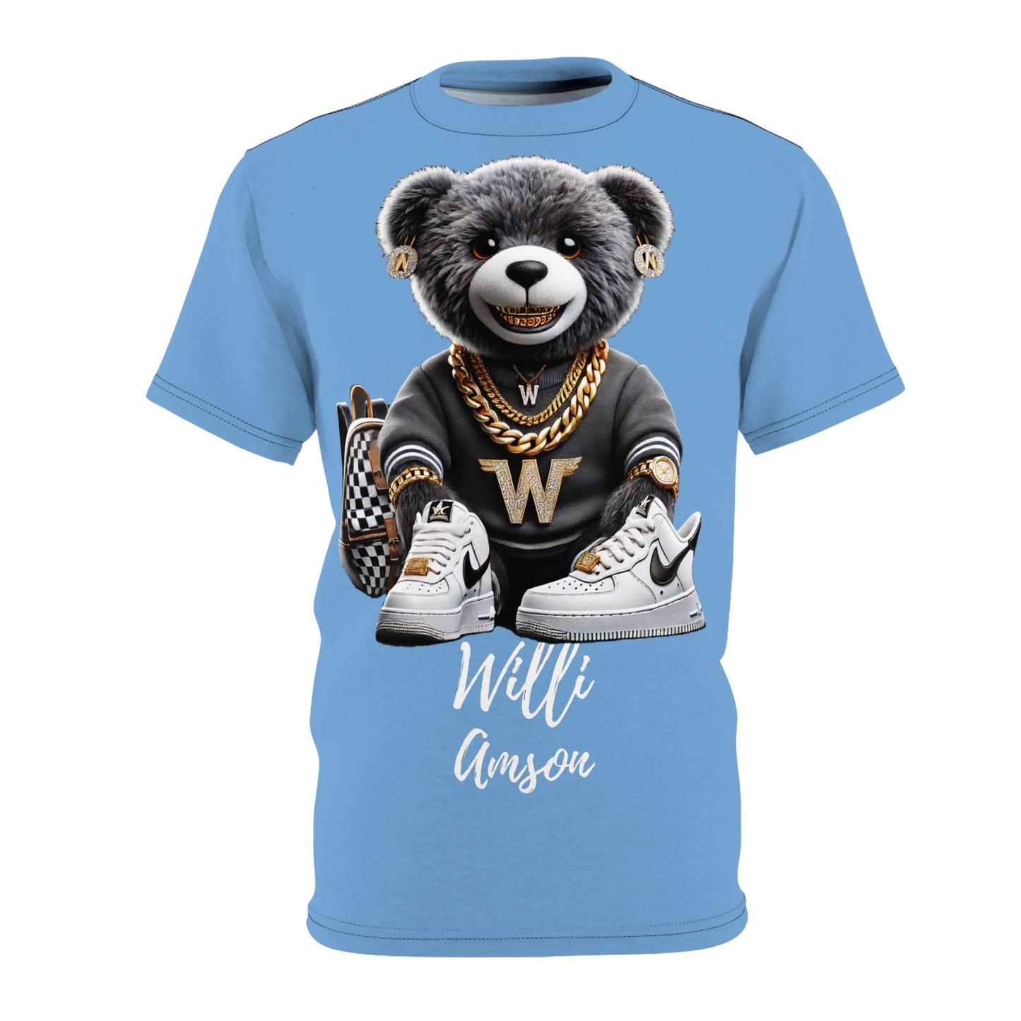 "The Bear Collection" Womens Cut & Sew Tee Lte Blu