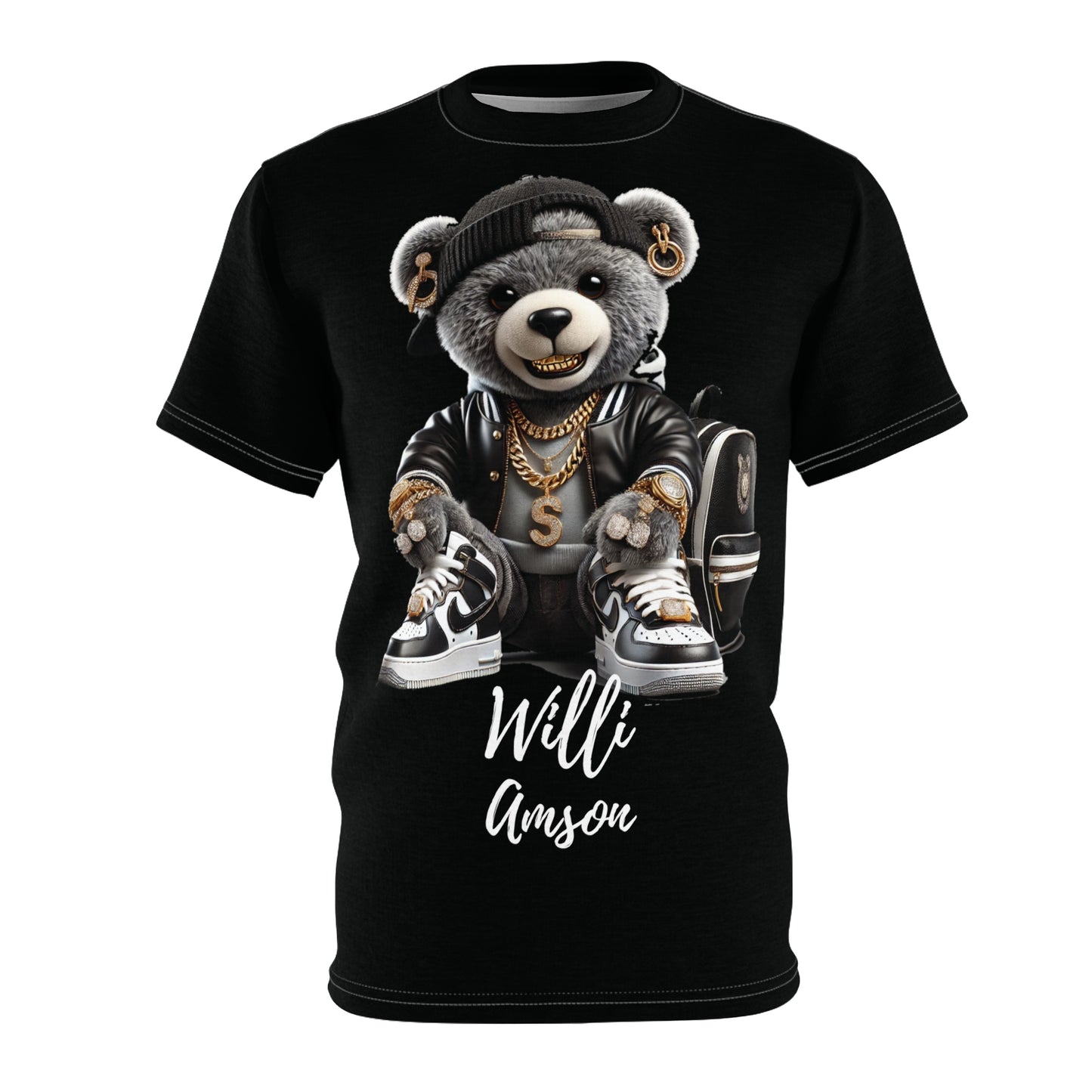 "The Bear Collection" Mens Cut & Sew Tee Blk