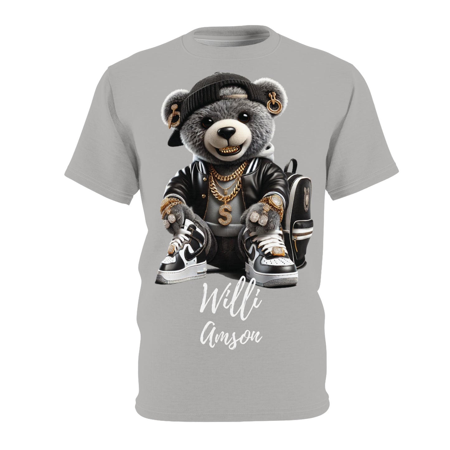 "The Bear Collection" Mens Cut & Sew Tee Lte Gry