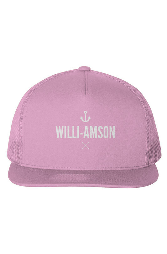 Pink WA Anchor Trucker Cap