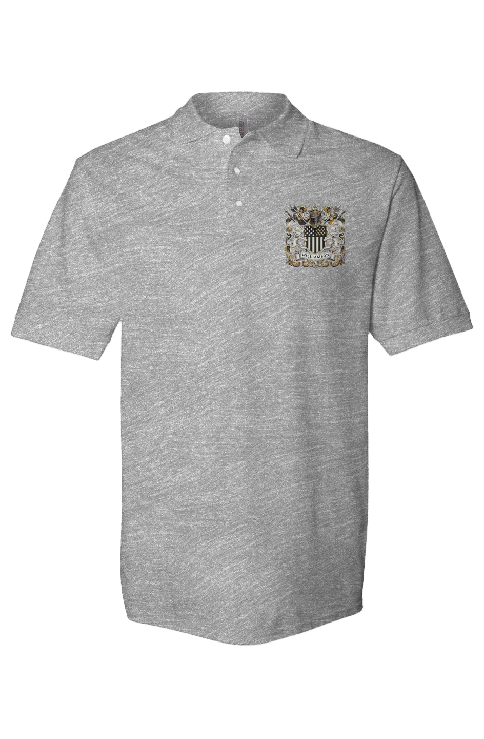 "The Coat Of Arms Collection" Mens Polo gry