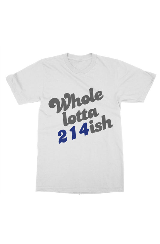 WholeLotta214ish Tee (Cowboys Theme) Wht