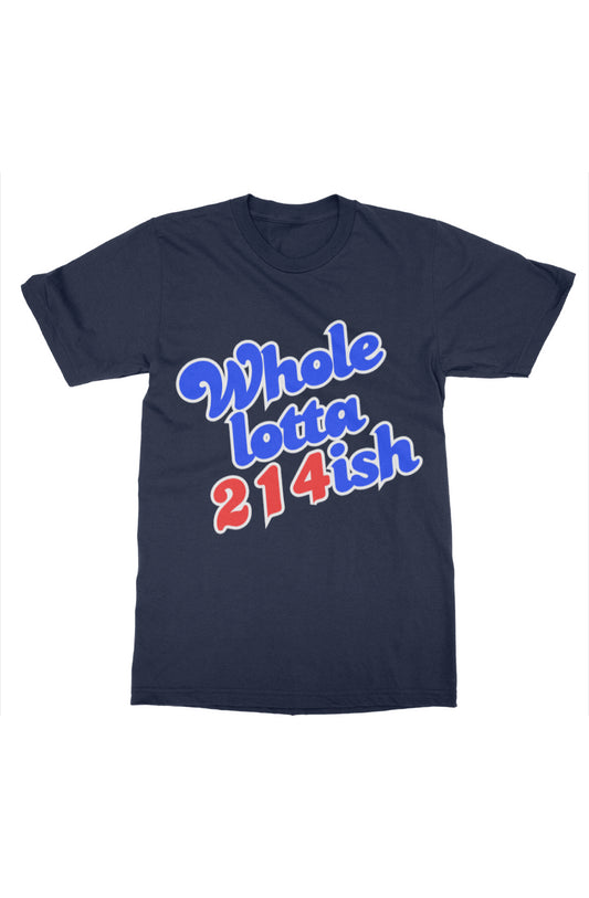 WholeLotta214ish Tee (Rangers/SMU Theme) Nvy