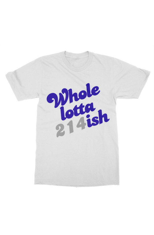 WholeLotta214ish Tee (Cowboys Theme) Wht
