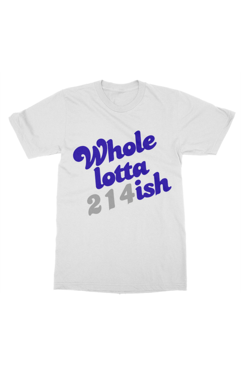 WholeLotta214ish Tee Cowboys Theme Wht