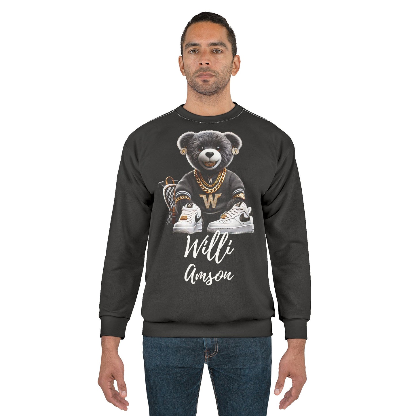 "The Bear Collection" Womens Sweatshirt blk