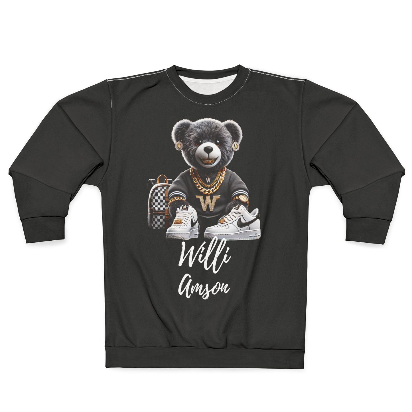 "The Bear Collection" Womens Sweatshirt blk