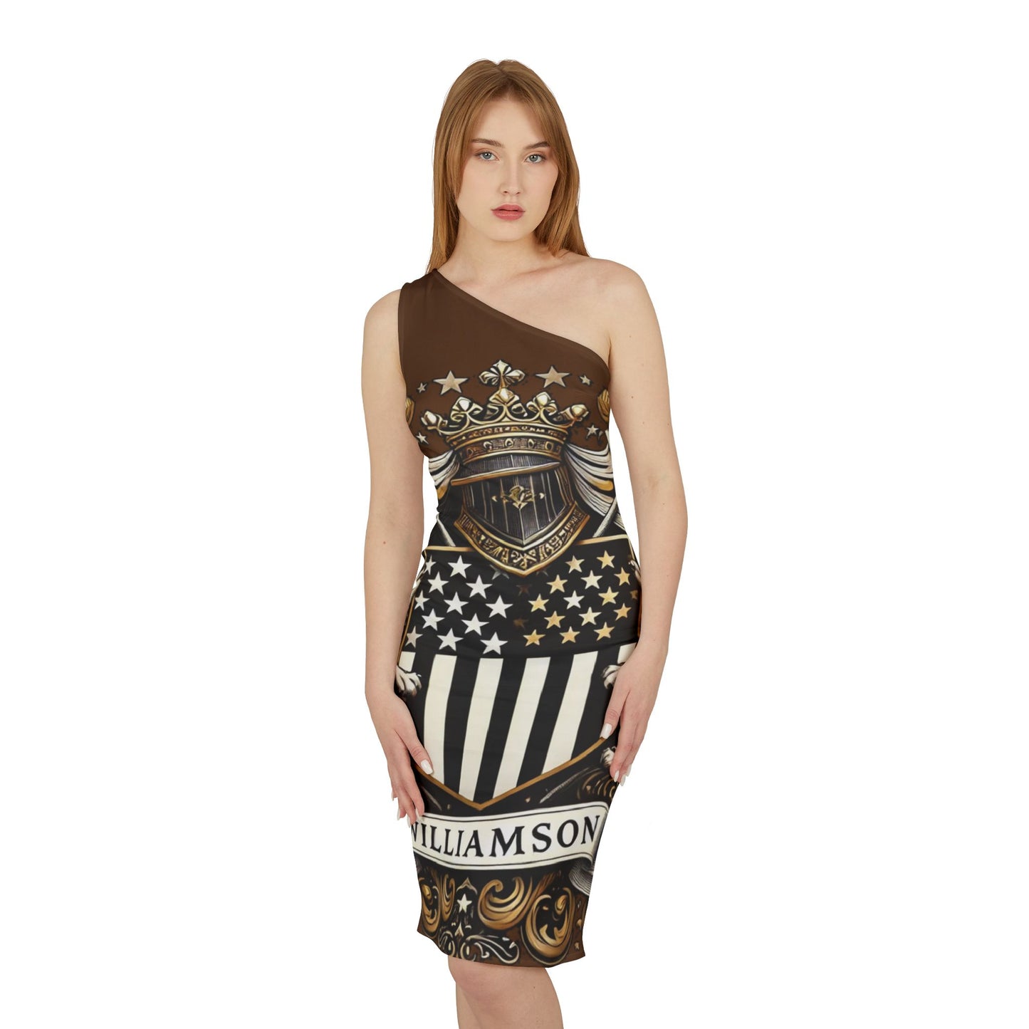 "The Coat Of Arms Collection" Womens Shoulder Dress brn