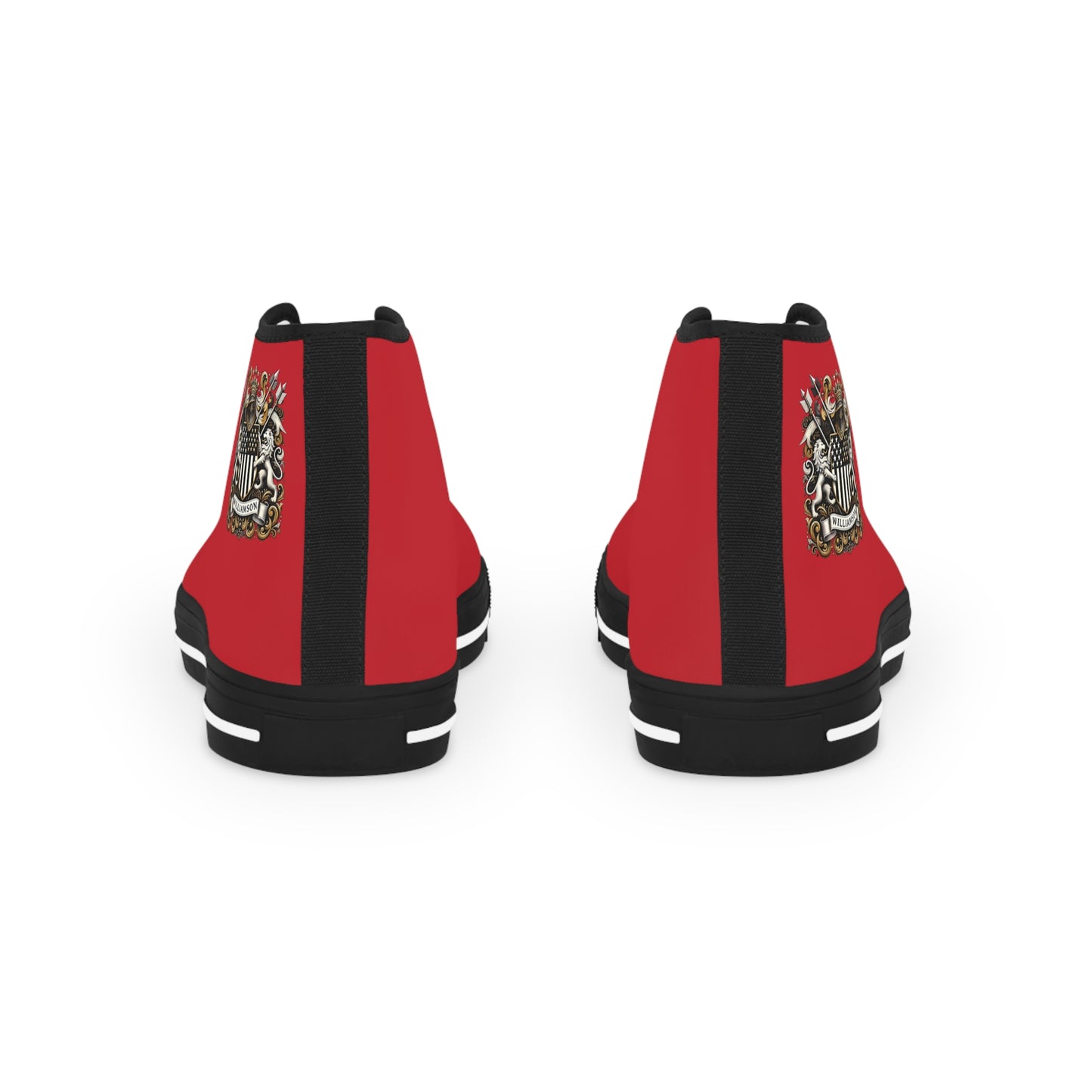 "The Coat Of Arms Collection" Mens High Top Tru's drk red