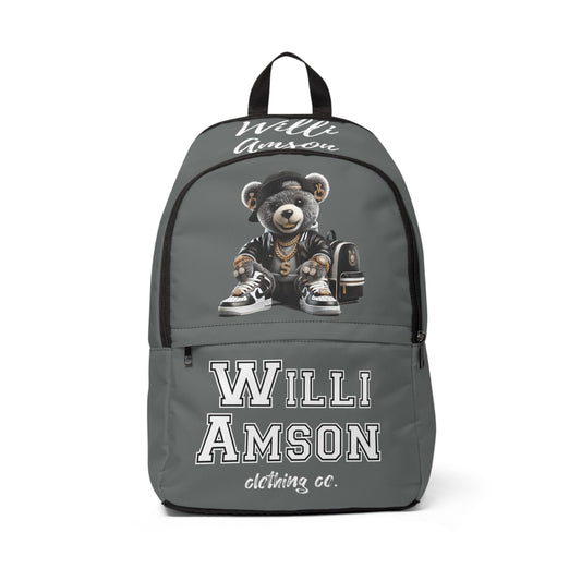 "The Bear Collection" Willi-Amson College Backpack Drk Gry