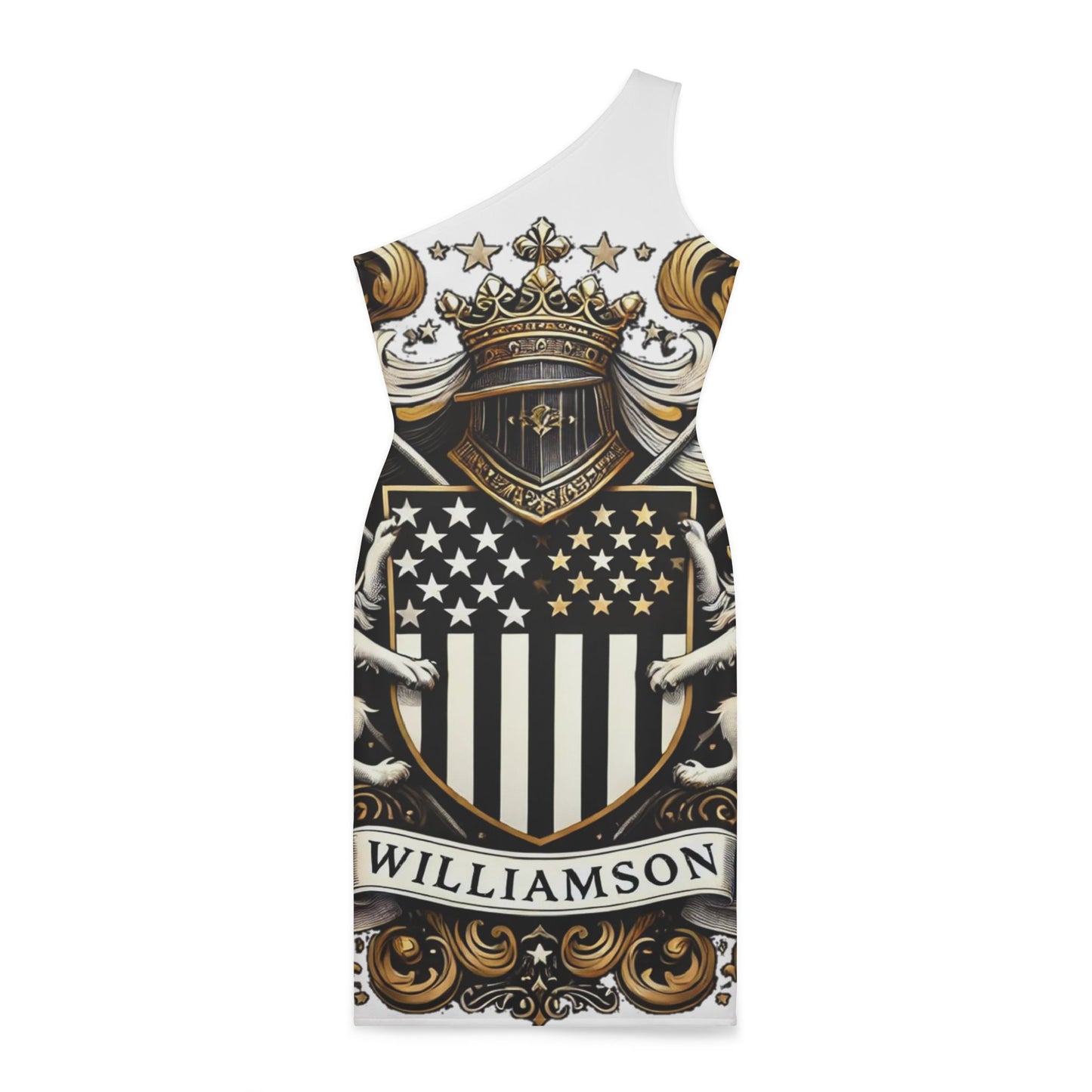 "The Coat Of Arms Collection" Womens Shoulder Dress wht